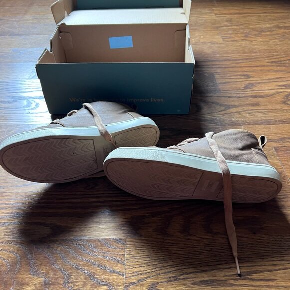 Toms Youth Botas Cupsole Toffee Microsuede Shoes Sz 4.5Y - Picture 5 of 11